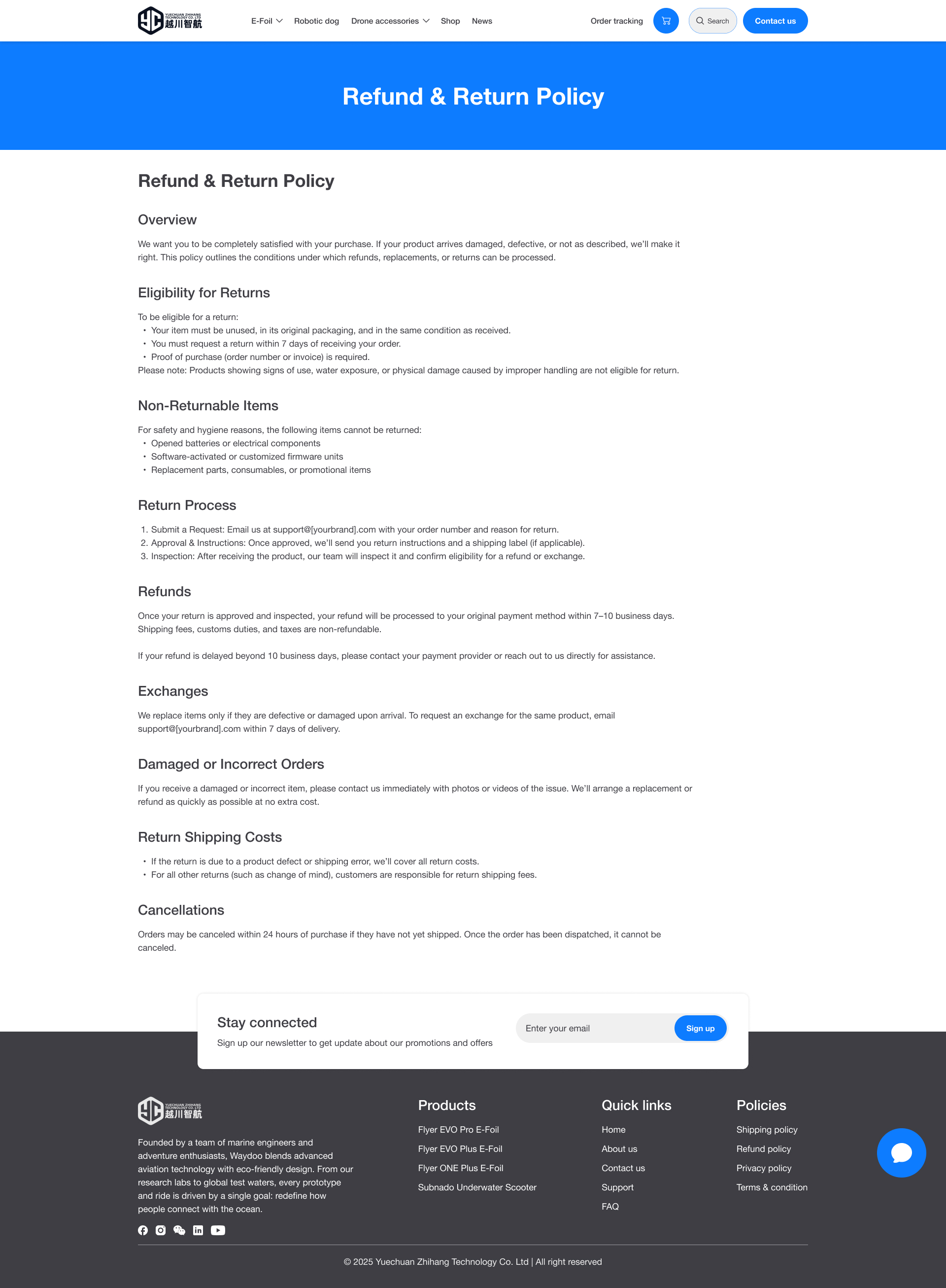 UI design friendstudio-digital marketing yczhihang Refund & Return Policy