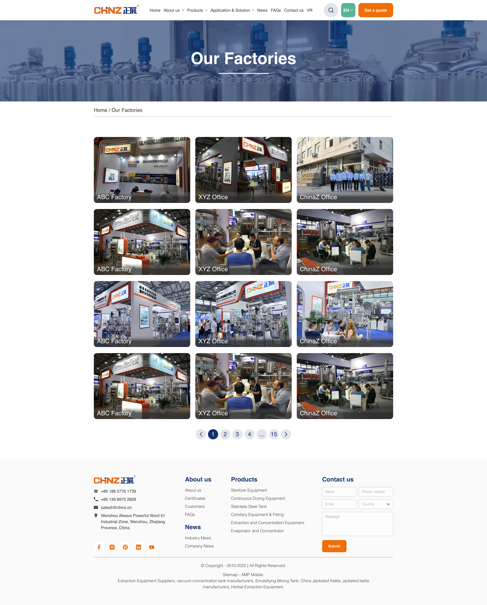 UI design friendstudio-digital marketing Our Factory