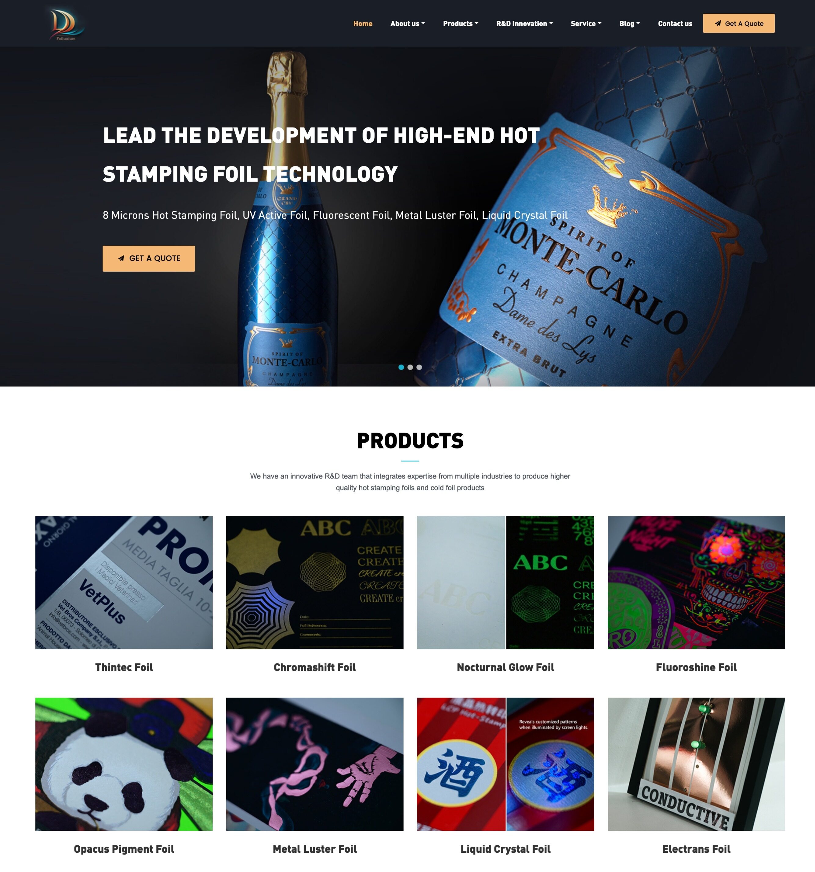 UI design friendstudio-digital marketing deluxefoil