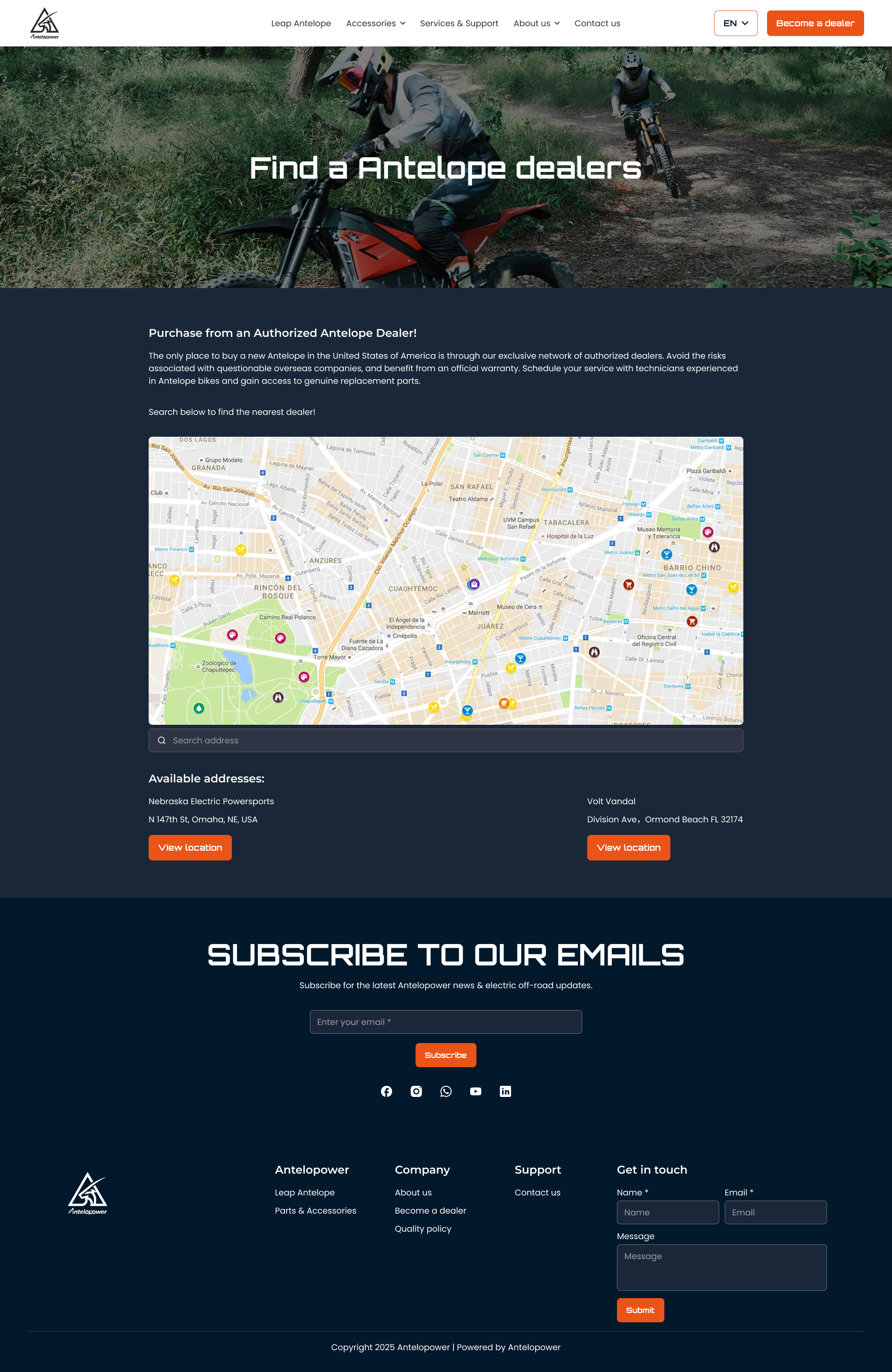 UI design friendstudio-digital marketing antelopower Find a dealer