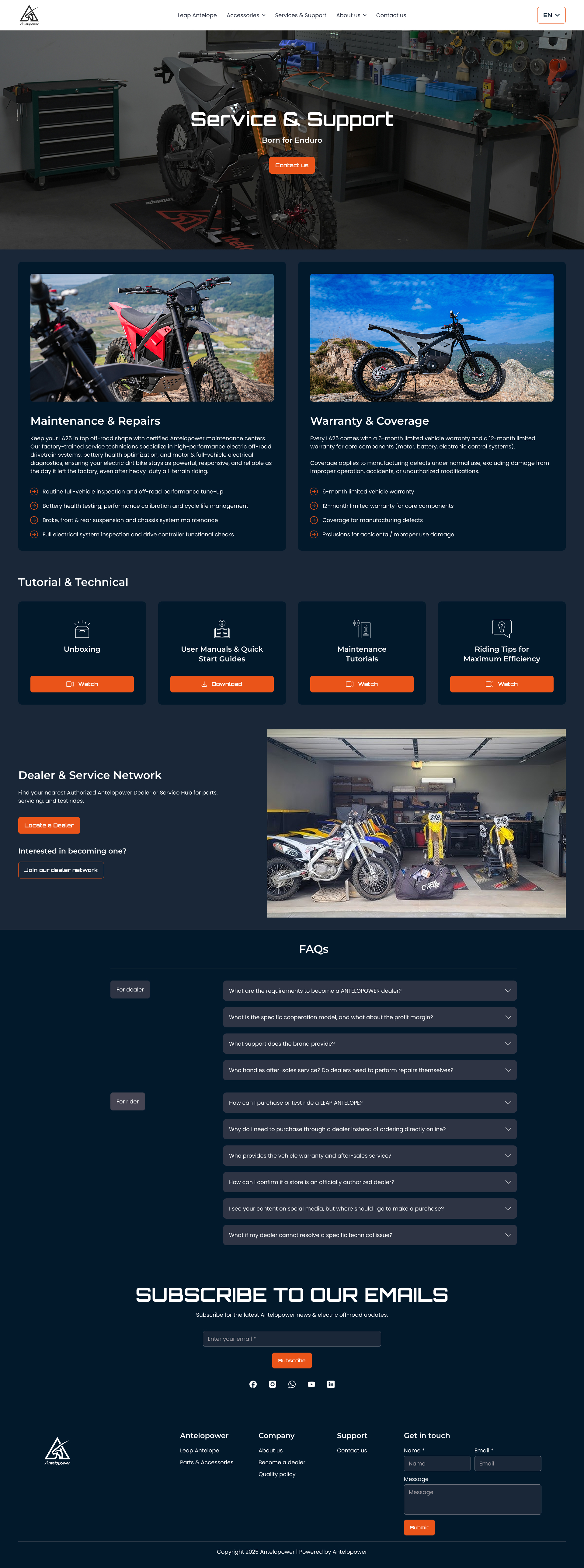 UI design friendstudio-digital marketing antelopower Services & Support